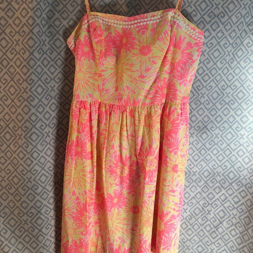 Lilly Pulitzer Fit and Flare Tie Back Dress